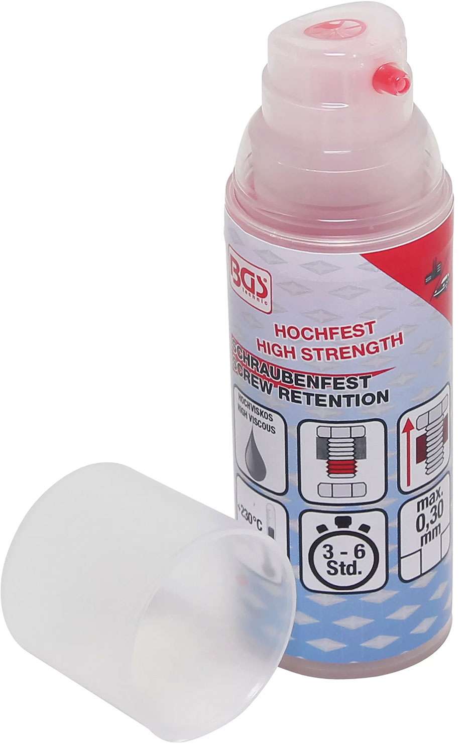 BGS Technic Schraubensicherungsflüssigkeit, hochfest, 50 g