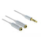 Delock -Kabel -Audio -Splitter -Stereobuchse männlich 3,5 mm> 2x s