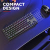 Trust GXT 833 Thado-Tastatur mit TKL-Beleuchtung, Gaming-Tastatur (schwarz, US-Layout, 80 % (TKL), RGB)
