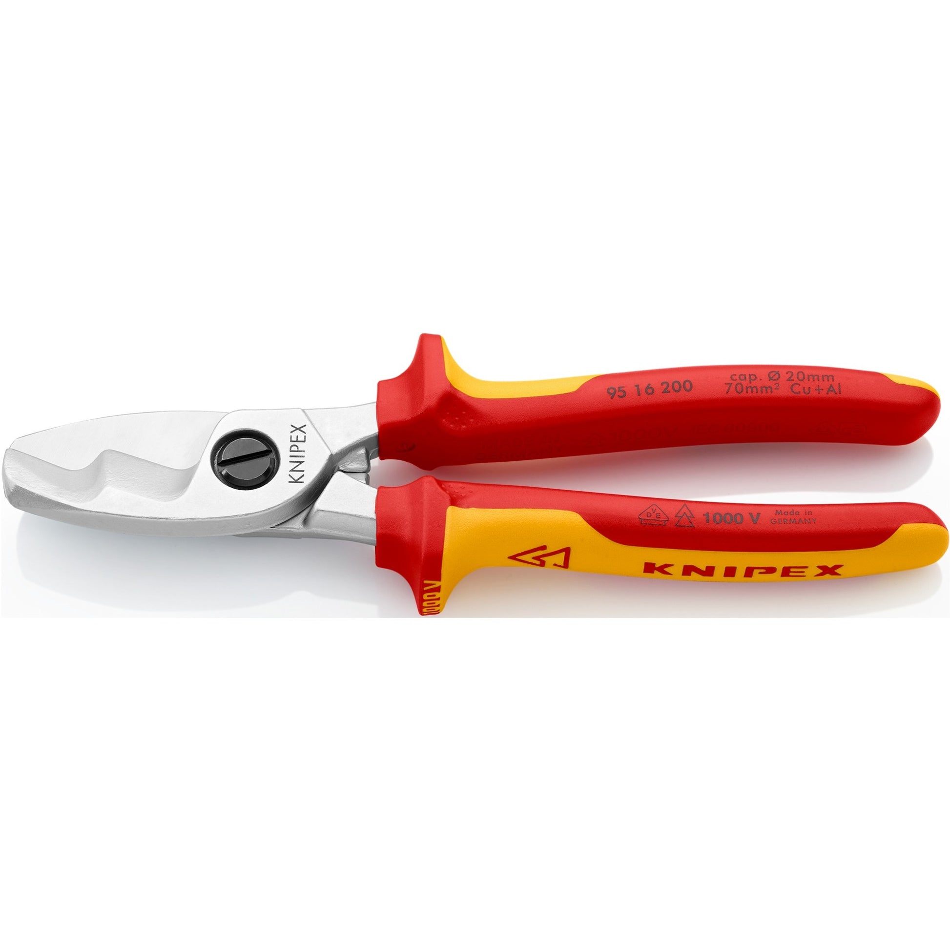 Knipex -Kabelschere mit doppelten Schneidkanten 9516200