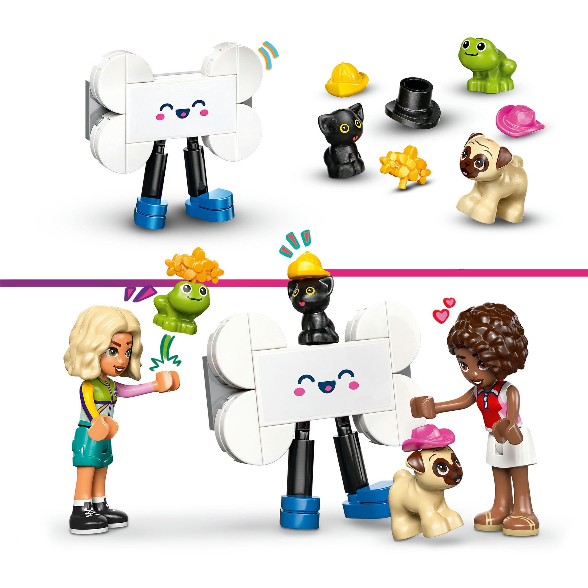 Lego Friends 42678 Lieferwagen mit Tierzubehör | 2 Stk