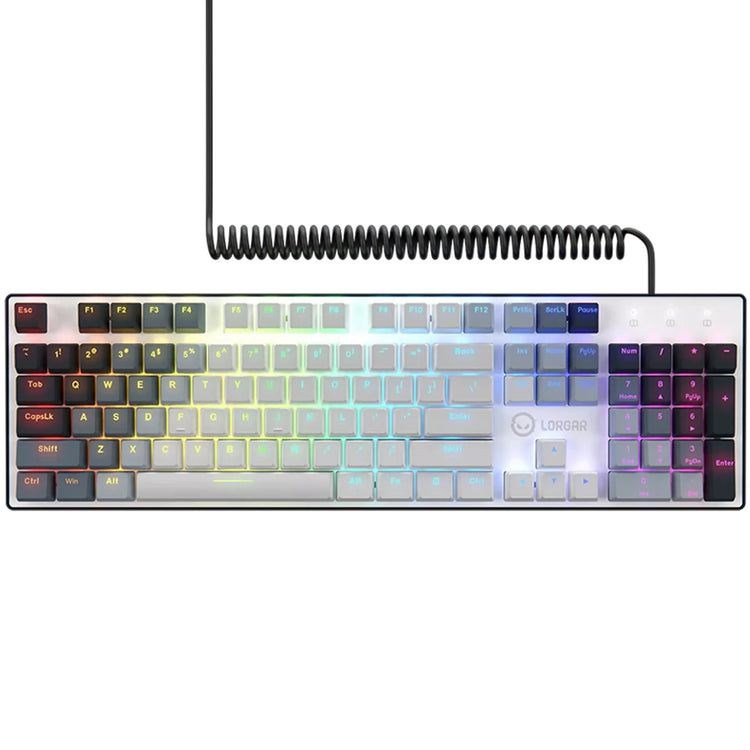 Lorgar Azar 514, Gaming-Tastatur (weiß, US-Layout, Logar Dream, RGB)