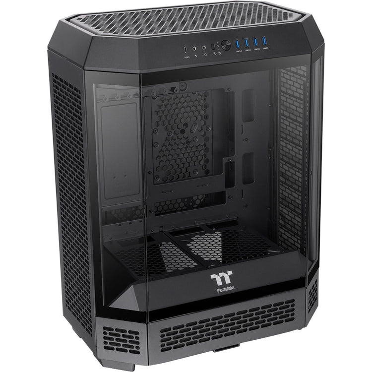 Thermaltake The Tower 600 Midi-Tower-Gehäuse (schwarz | 4x USB-A | 1x USB-C | gehärtetes Glas)