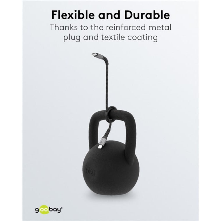Goobay USB-C Snell Charger Nano (65 W) und USB-C-Textilkabel