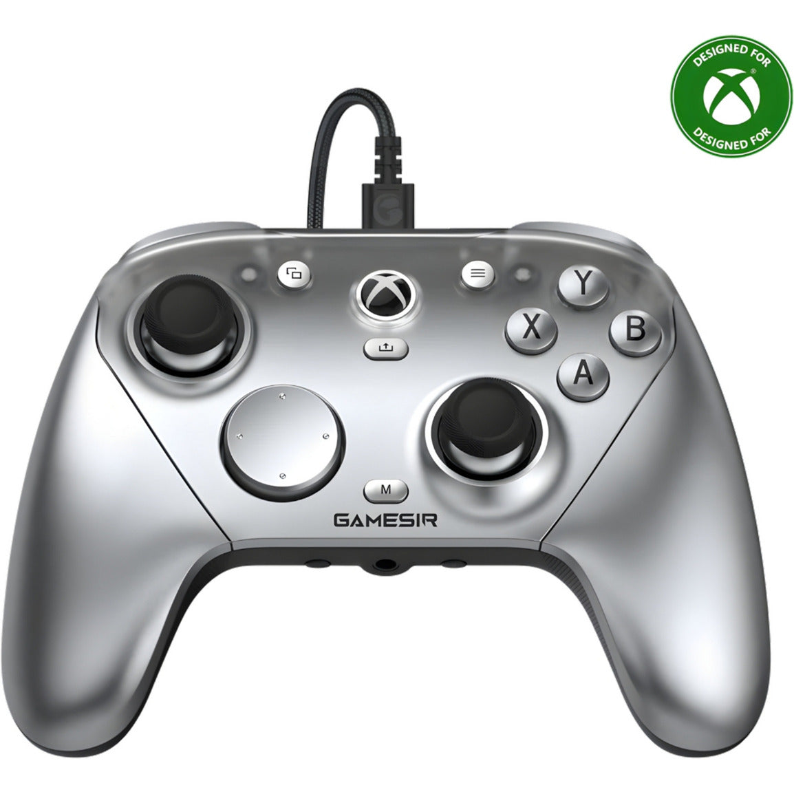 Gamesir g7 pro he Tri-Mode Wireless-Controller – Halbsilber (Silber, USB 2,4 GHz Bluetooth, Xbox Series x|s, Xbox One, PC, Android)