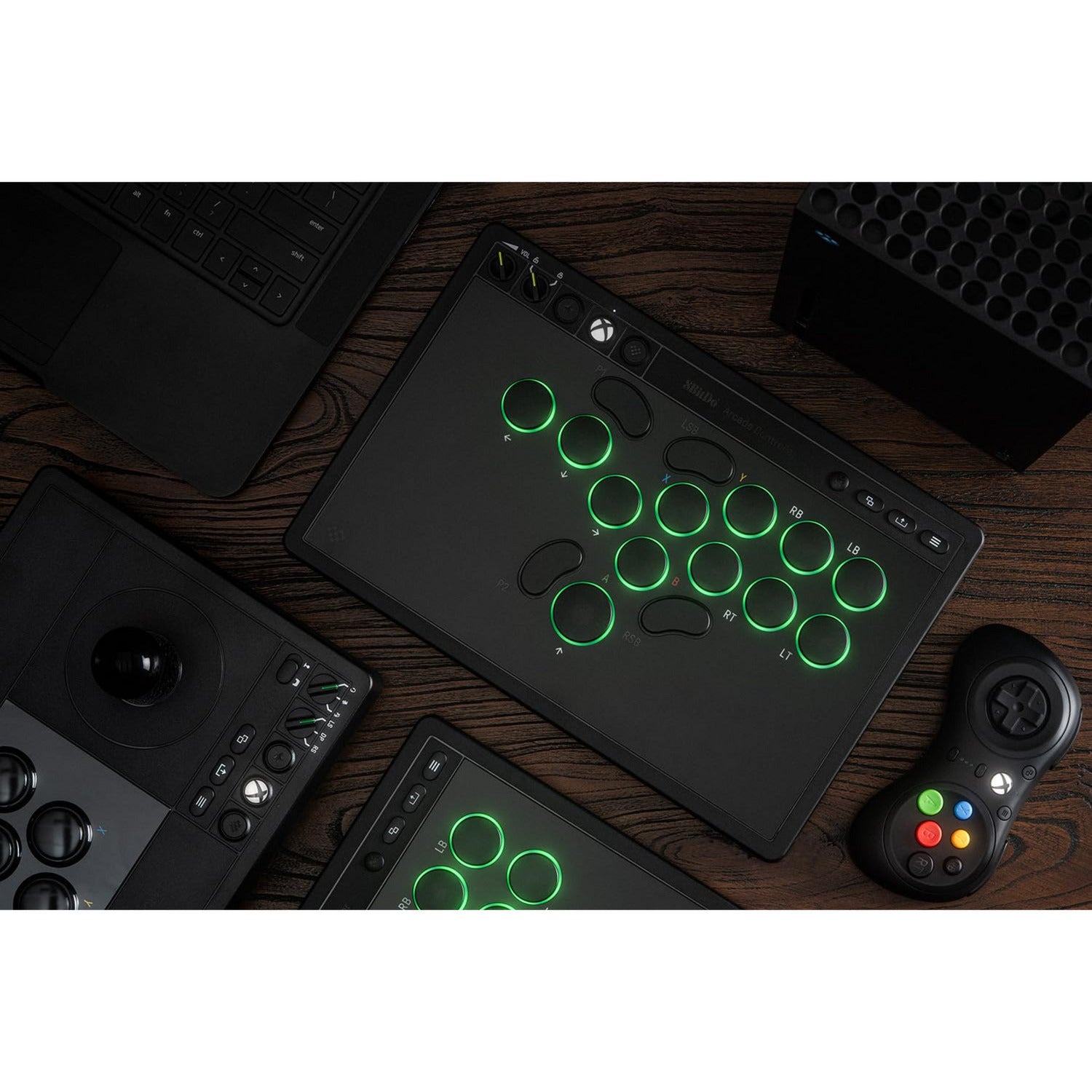 8bitdo Arcade-Controller für Xbox (schwarz, 2,4 GHz USB, Xbox Series X|s, Xbox One, PC)