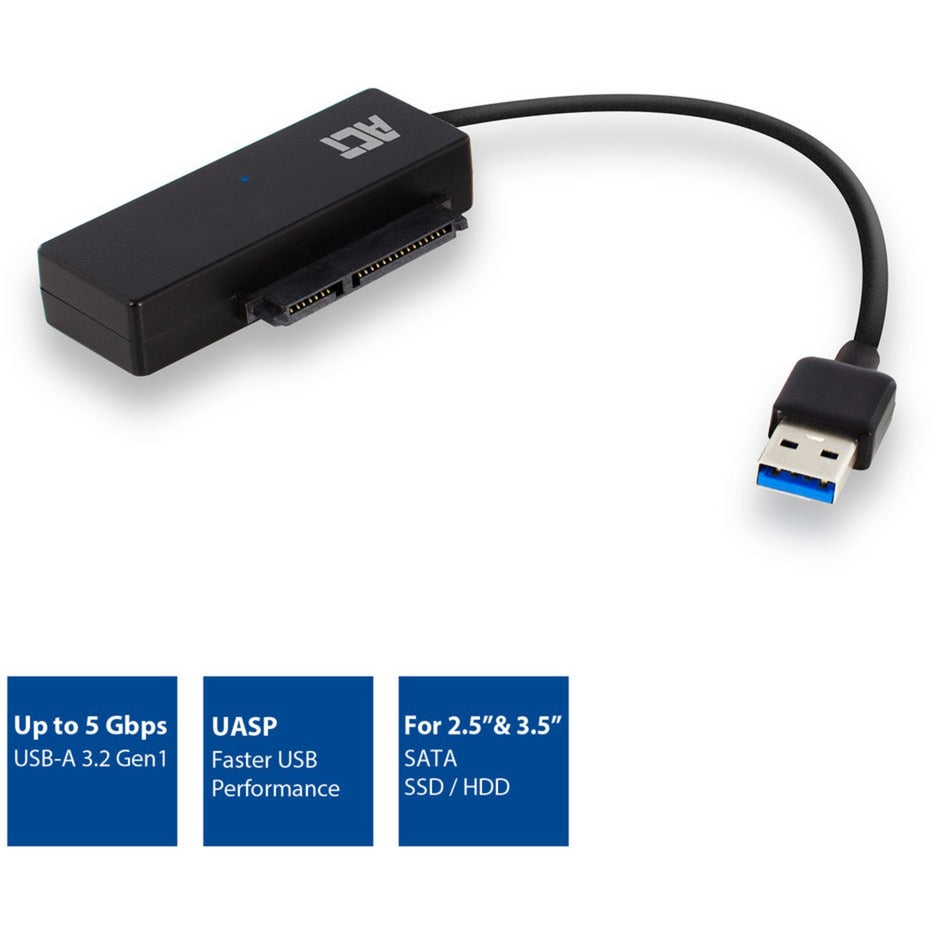 ACT -Konnektivität USB 3.2 Gen1 bis 2,5 3,5 Zoll SATA -Adapterkabel V