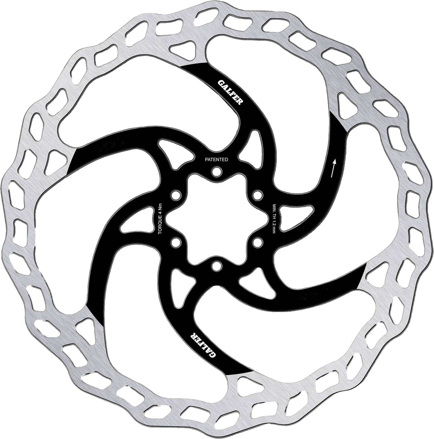 Galfer Bike Wave® fester E-Bike Enduro 6-Loch-Scheibenrotor