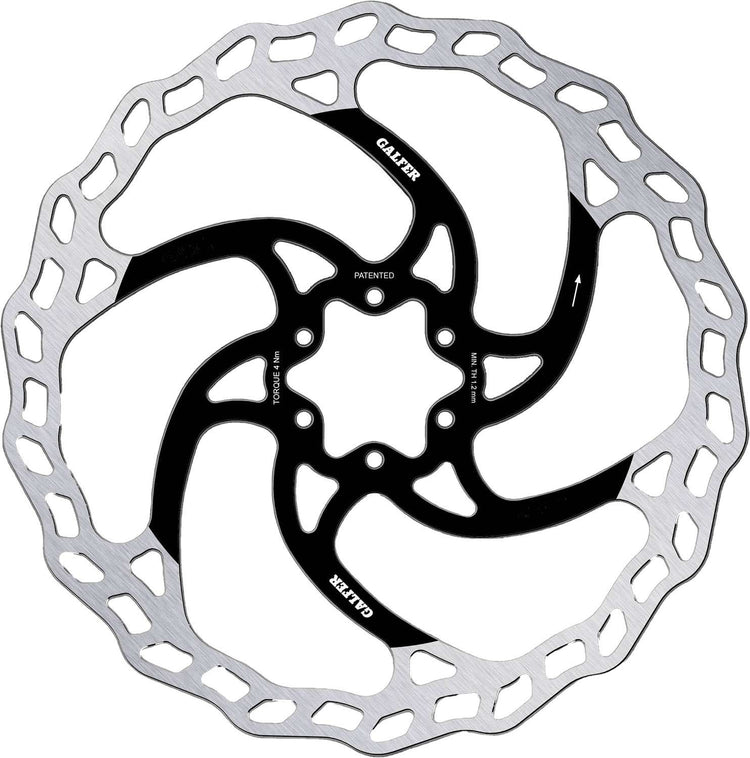 Galfer Bike Wave® fester E-Bike Enduro 6-Loch-Scheibenrotor