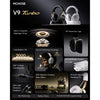 Mchose V9 Turbo+ magnetisches kabelloses Over-Ear-Gaming-Headset (schwarz, Nintendo Switch, Playstation 4, Playstation 5, Mobil, PC, 2,4 G Bluetooth USB)