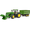 Bruder John Deere 7r 350 mit Frontlader und Transportaanha