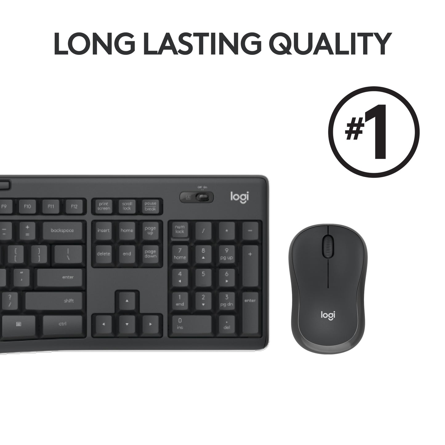 Logitech MK295 Silent Wireless Keyboard and Mouse Combo