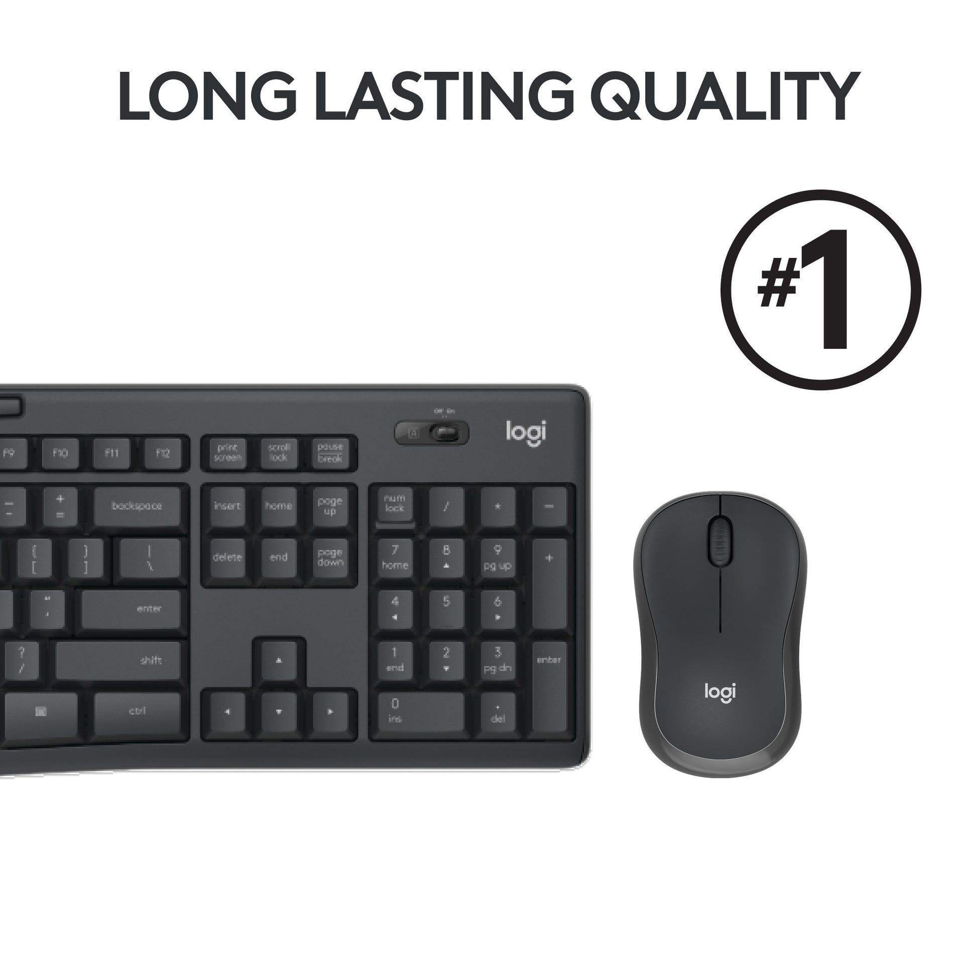 Logitech MK295 Silent Wireless Keyboard and Mouse Combo