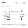 Club 3D USB-C 80Gbit / s zertifiziert 240W 8K 240 Hz
