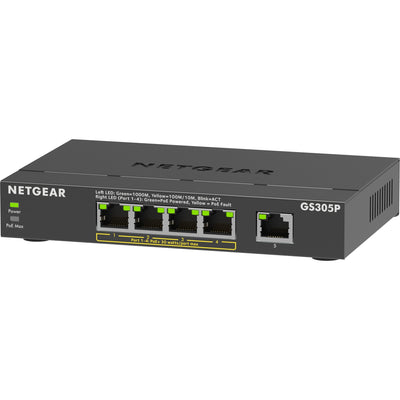 Netgear 5-Port POE+ Gigabit Ethernet Soho Unmanaged Switch