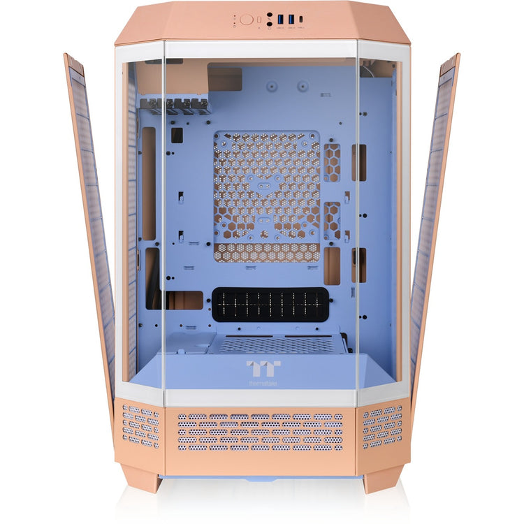 Thermaltake the Tower 300 – Peach Fuzz Mini-Tower-Gehäuse (Pfirsich | 3x USB-A | gehärtetes Glas)