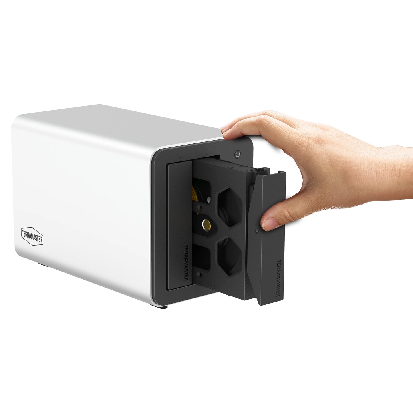 Terramaster f2-425 plus NAS (weiß, 2x 5GBe, HDMI, USB)