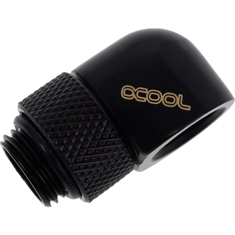 Alphacool Eiszapfen L-Stecker drehbar G1 4 AG auf G1 4 IG Anschluss (schwarz)