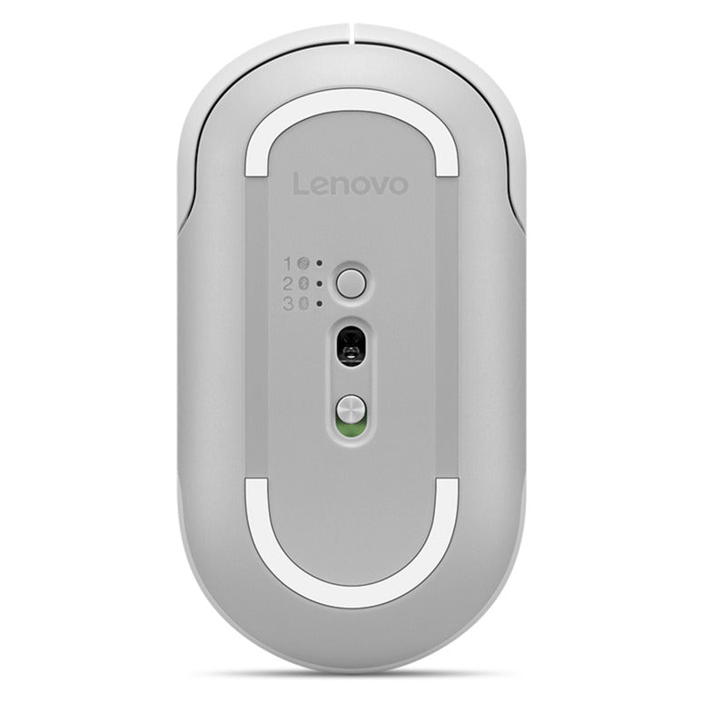 Lenovo 700 Multi-Device Wireless Silent Mouse (weiß, 1600–4000 dpi, Bluetooth 5.3 2,4 GHz)