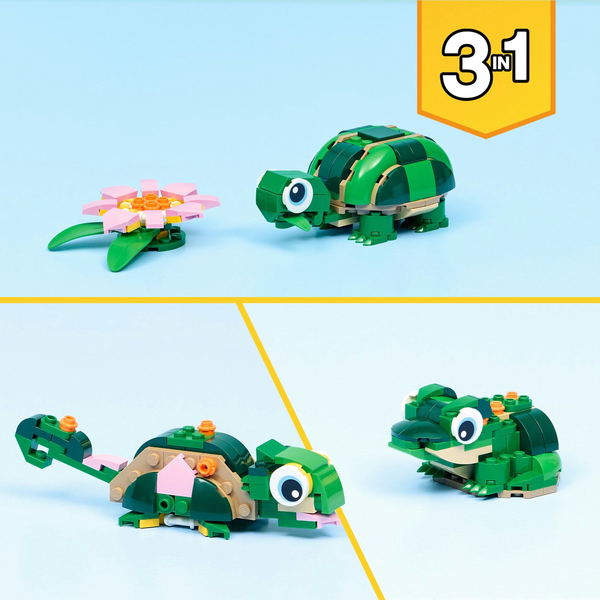 Lego Creator 31377 Schildkröte mit Seerose | 2 Stk