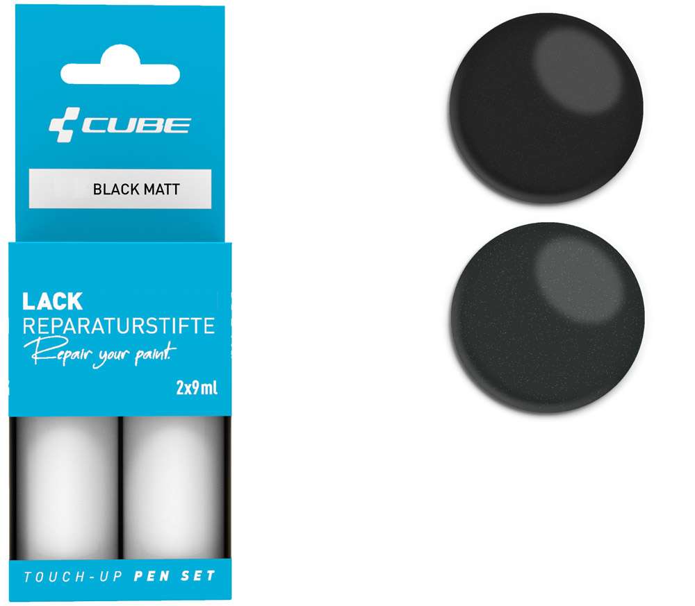 Cube Lackstift-Set schwarz matt
