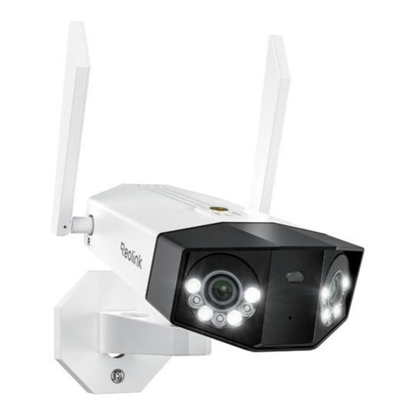 Reolink W750, 16-Megapixel-WLAN-6-Dualband-Kamera mit zwei Objektiven (weiß, 180°-Panoramablick)