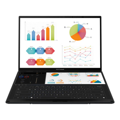 Asus ZenBook Duo UX8406ca-QL038W 14 Copilot+ 2-in-1 Laptop (Grau | Ultra 7 255h | Arc 140t | 32 GB | 1 TB SSD | OLED | Touch)