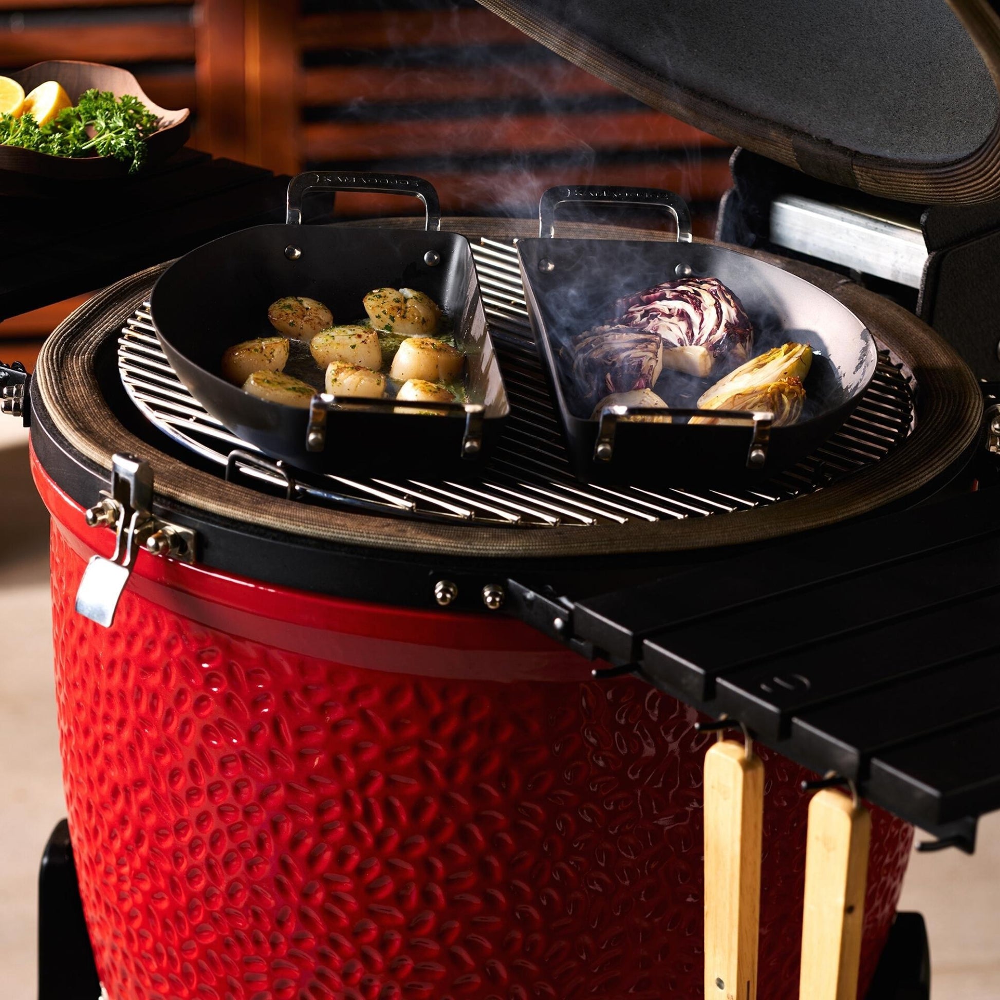 Kamado Joe Karbar Half Pan Set