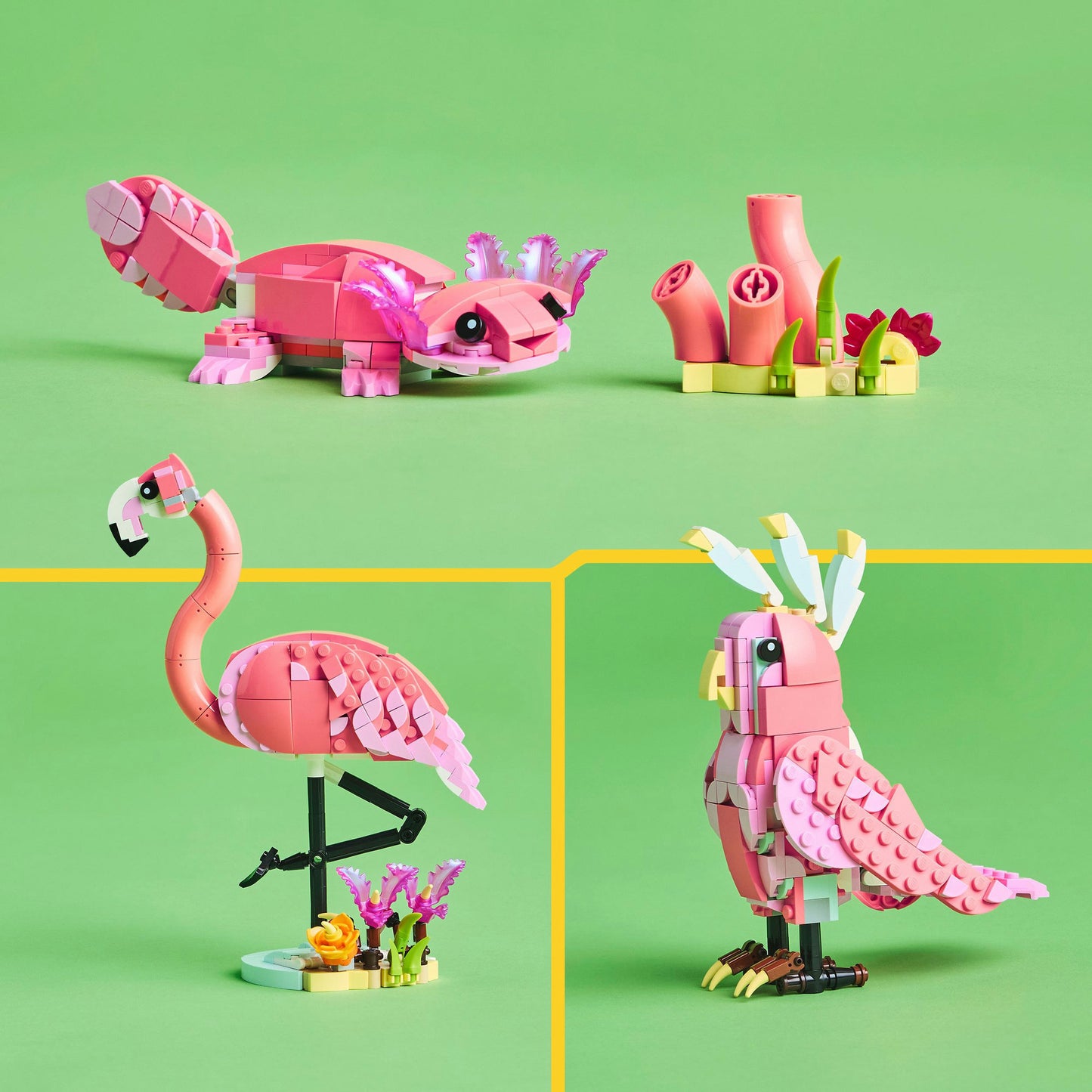 Lego -Schöpfer 31170 Wildtiere rosa Flamingo