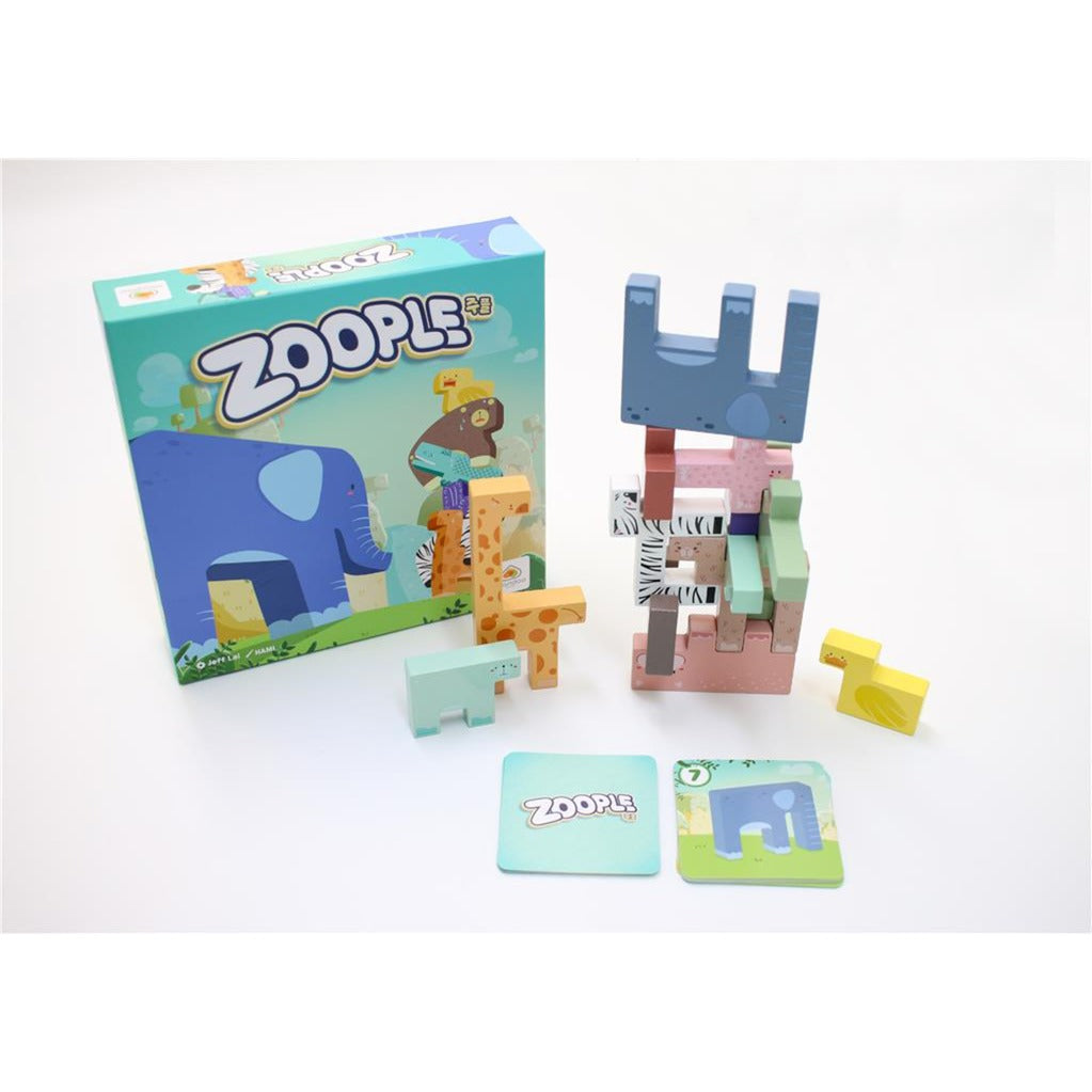 Europäisches Spielernetzwerk Zoople Brettspiel (englisch, 2 – 4 Spieler, 10 – 30 Minuten, ab 8 Jahren)