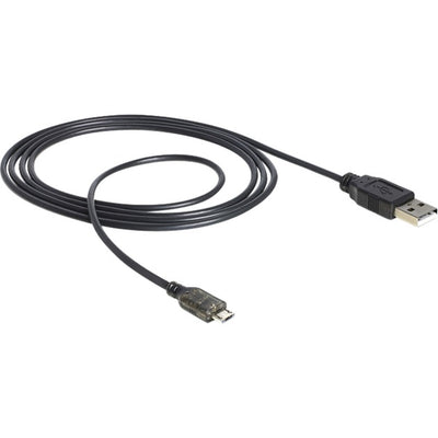 Delock USB-A> Micro-USB-B mit LED