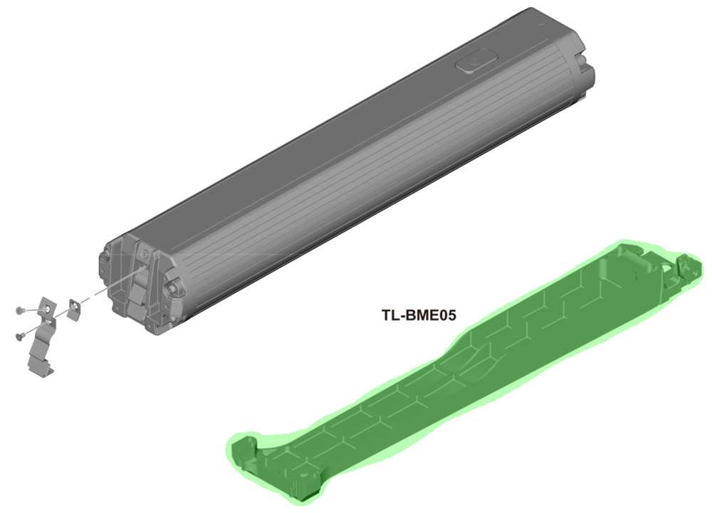 Shimano TL-BME05 Vorlage für Steps Batteriehalter BM-E8030 E8031