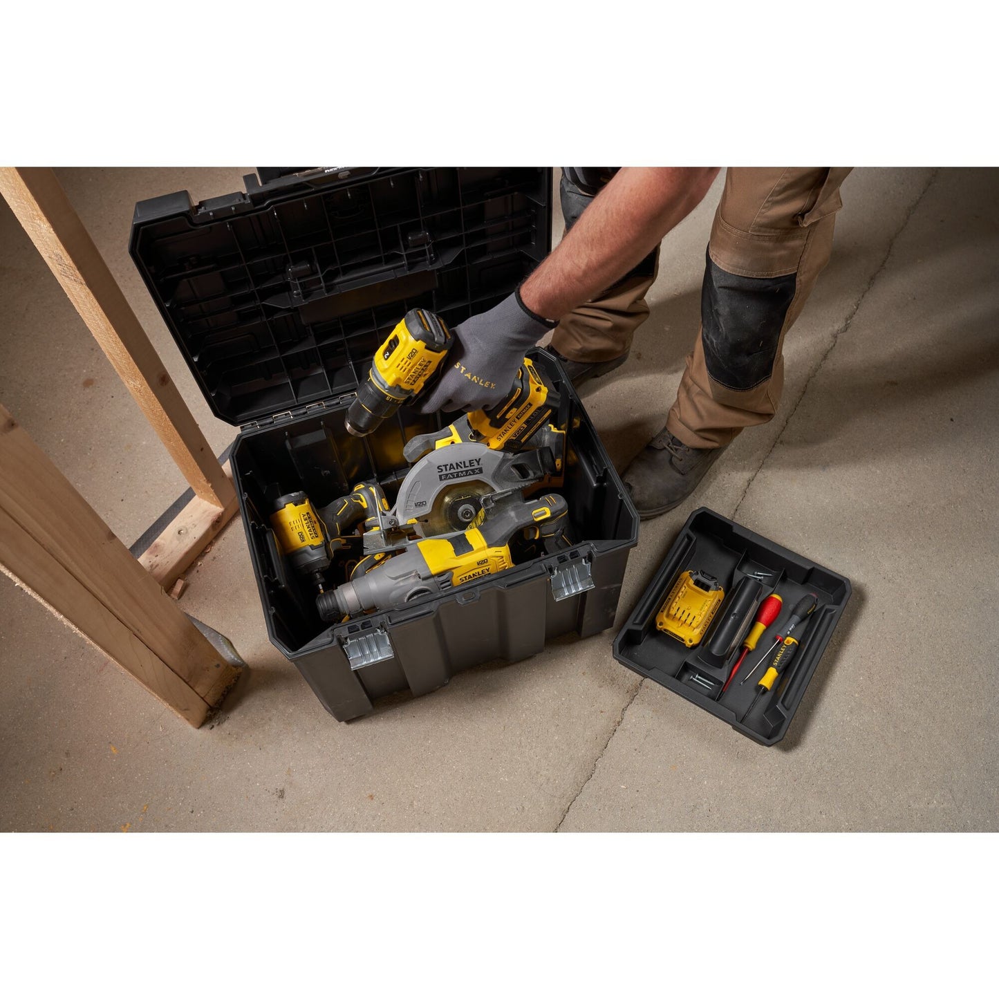 Stanley Fatmax Pro-Stack 3 in 1 modularen Speicherfällen