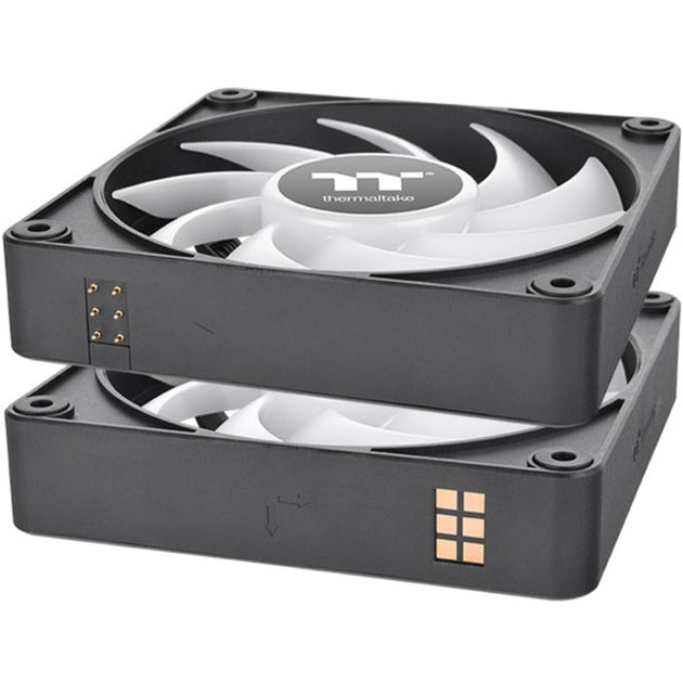 Thermaltake CT120 EX ArGB Sync PC-Lüfter (3-Lüfter-Pack) Gehäuselüfter (schwarz, 3 Stück, 120 x 120 x 25 mm, PWM)
