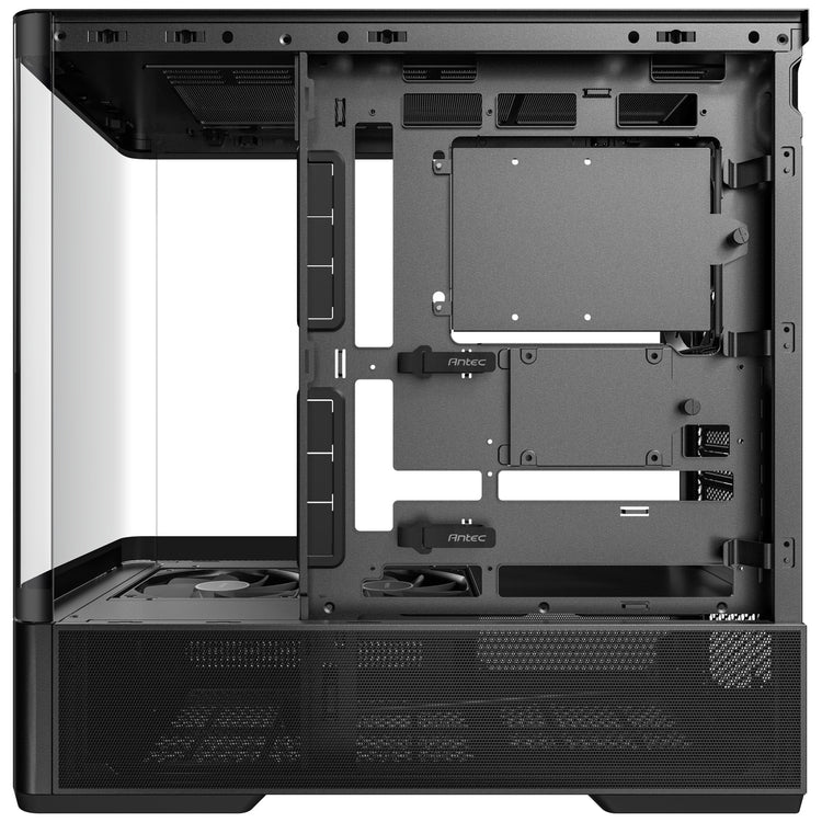 Antec C6 Curve Air Midi-Tower-Gehäuse (schwarz | 2x USB-A | 1x USB-C | gehärtetes Glas)