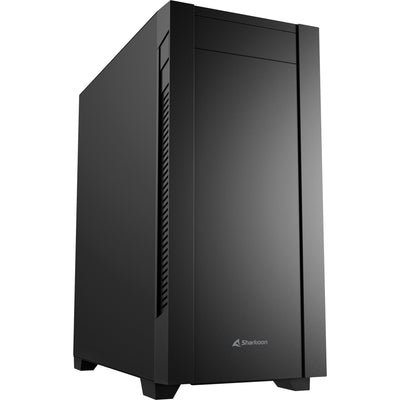 Sharkoon s25 Silent Midi-Tower-Gehäuse (schwarz | 2x USB-A | 1x USB-C)