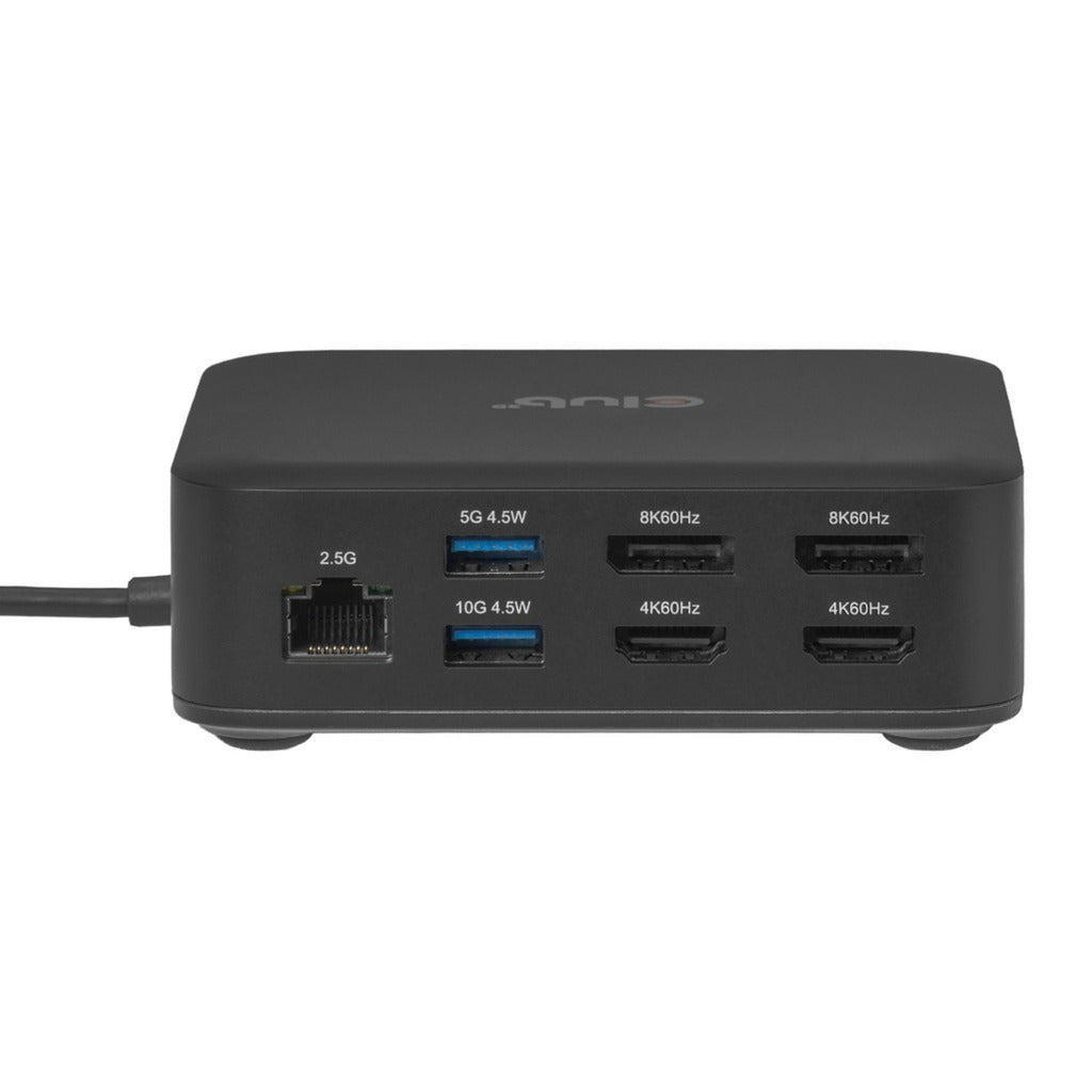Club 3D 12-1 USB-C® Quad DisplayLink Dockingstation (Schwarz)