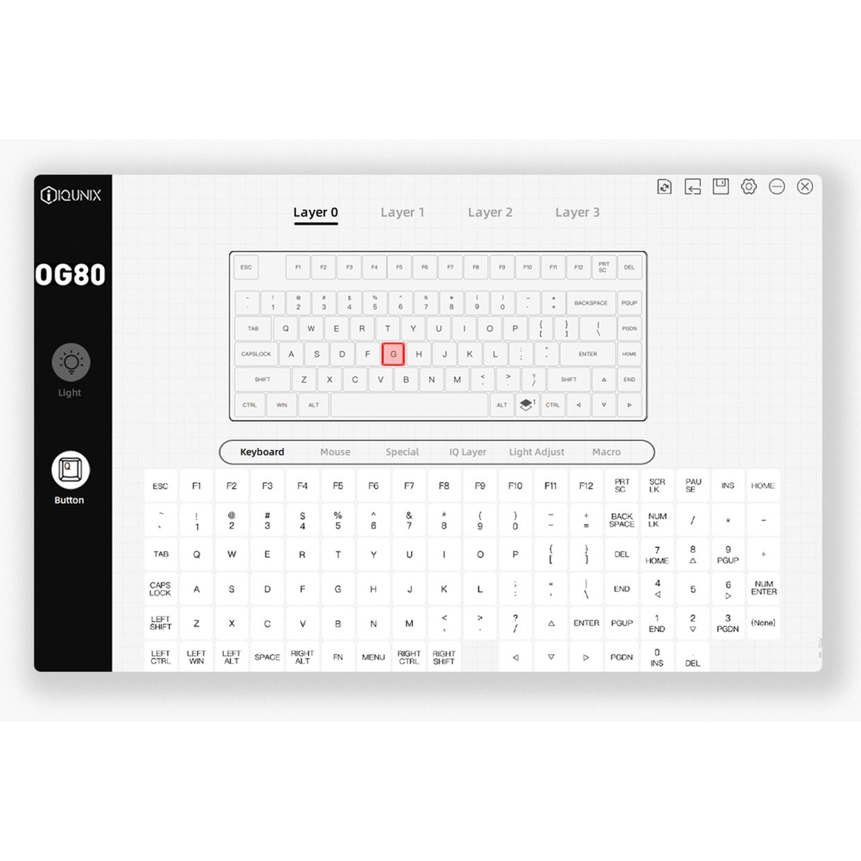 Iqunix OG80 Lavandin Wireless mechanischer Tastatur