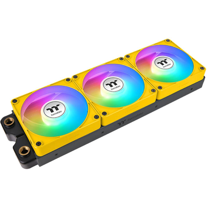 Thermaltake CT120 EX Reverse Argb Sync PC-Lüfter Bumblebee (3-Lüfter-Pack) Gehäuselüfter (gelb, 3 Stück, 120 x 120 x 25 mm, PWM)