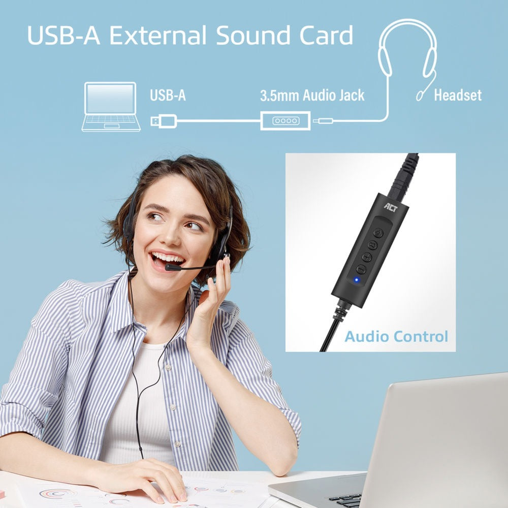 ACT-Konnektivität USB-A External Sound Card