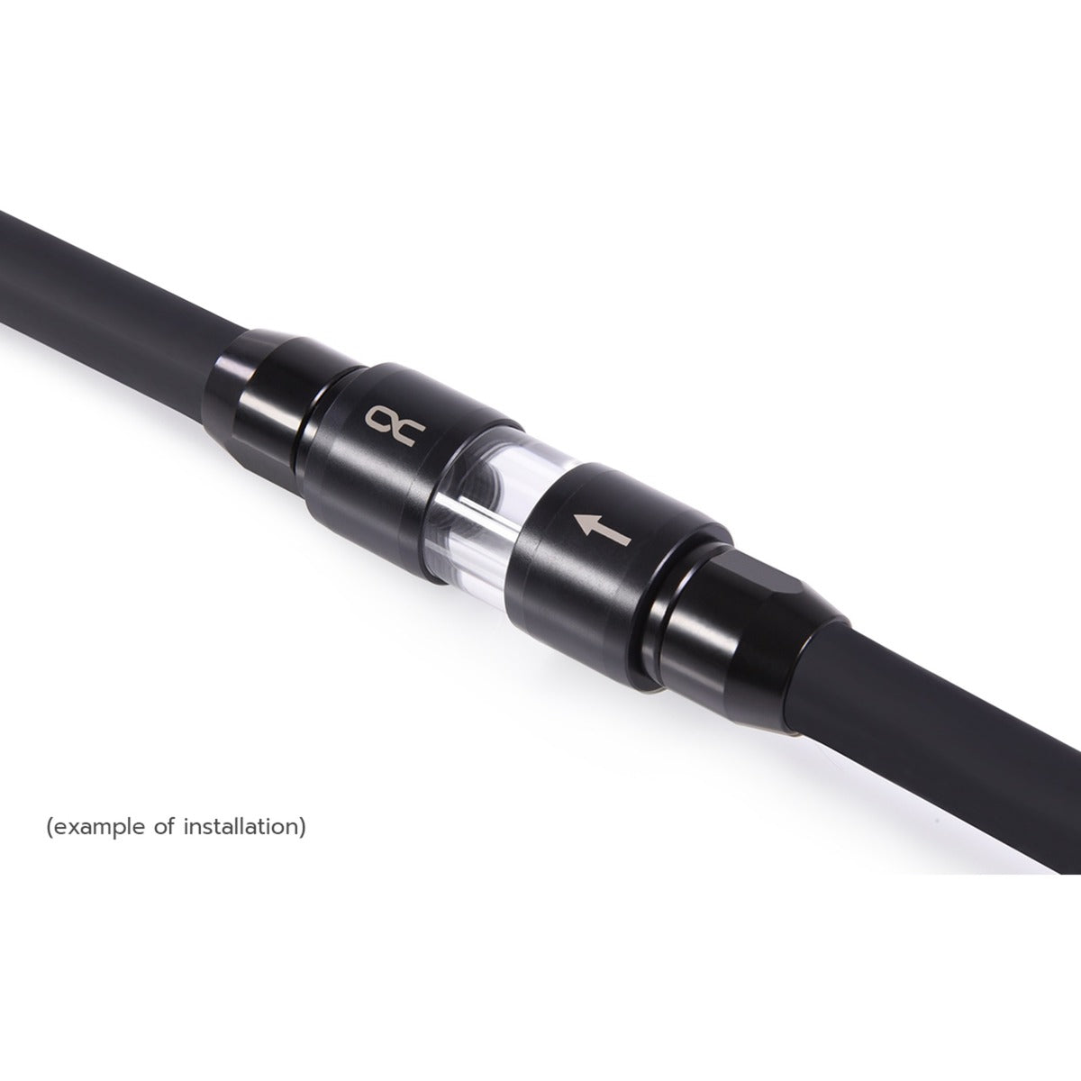 Alphacool Eiszapfen Acryl-Acetal-Inline-Filter G1 4 Innengewinde (schwarz transparent)