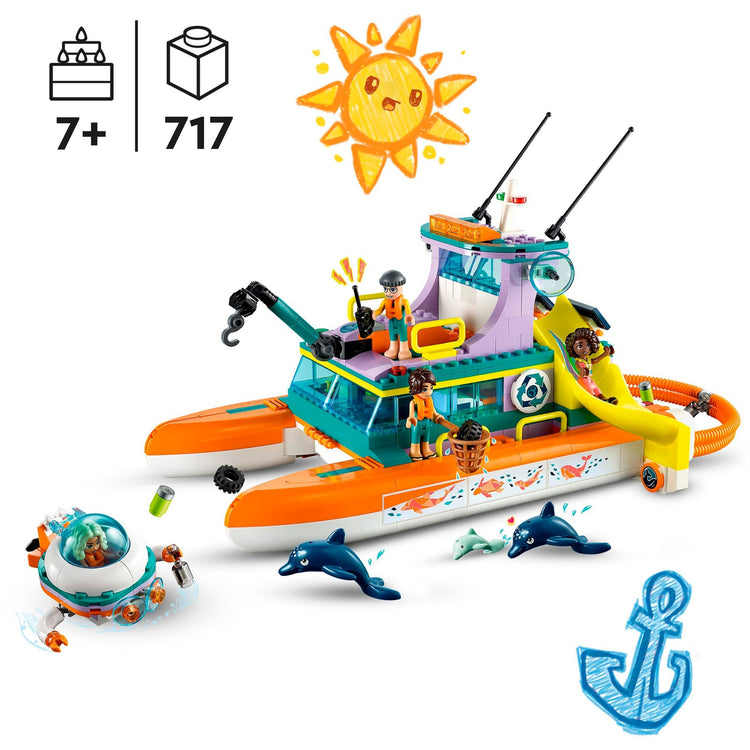 Lego Lego Friends 41734 Rettungsboot auf See