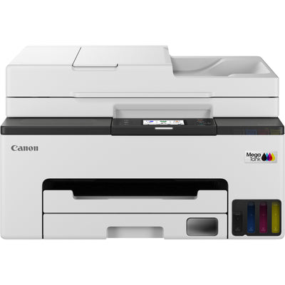 Canon Maxify GX2051 Farbtintenstrahldrucker mit nachfüllbarem Megatank, All-in-One-Tintenstrahldrucker mit Faxfunktion (Weiß, Drucken, Kopieren, Scannen, Faxen, WLAN)