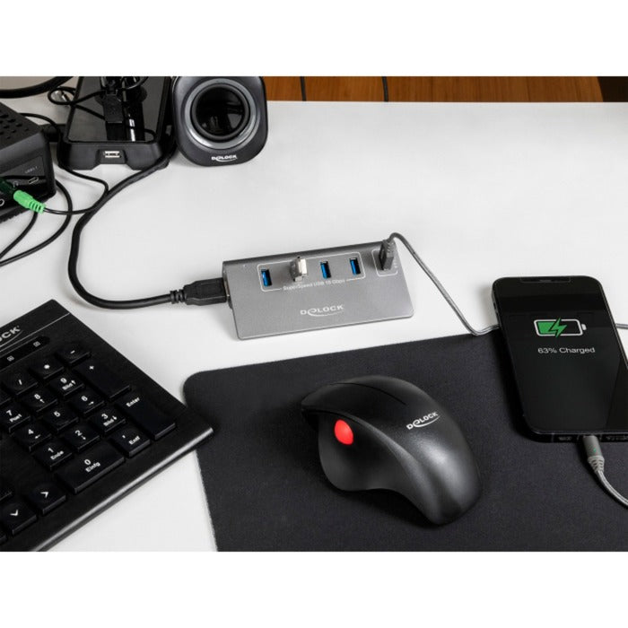 Delock USB 10 Gbit / s Hub mit 4 USB-A-Ports + 1 Char
