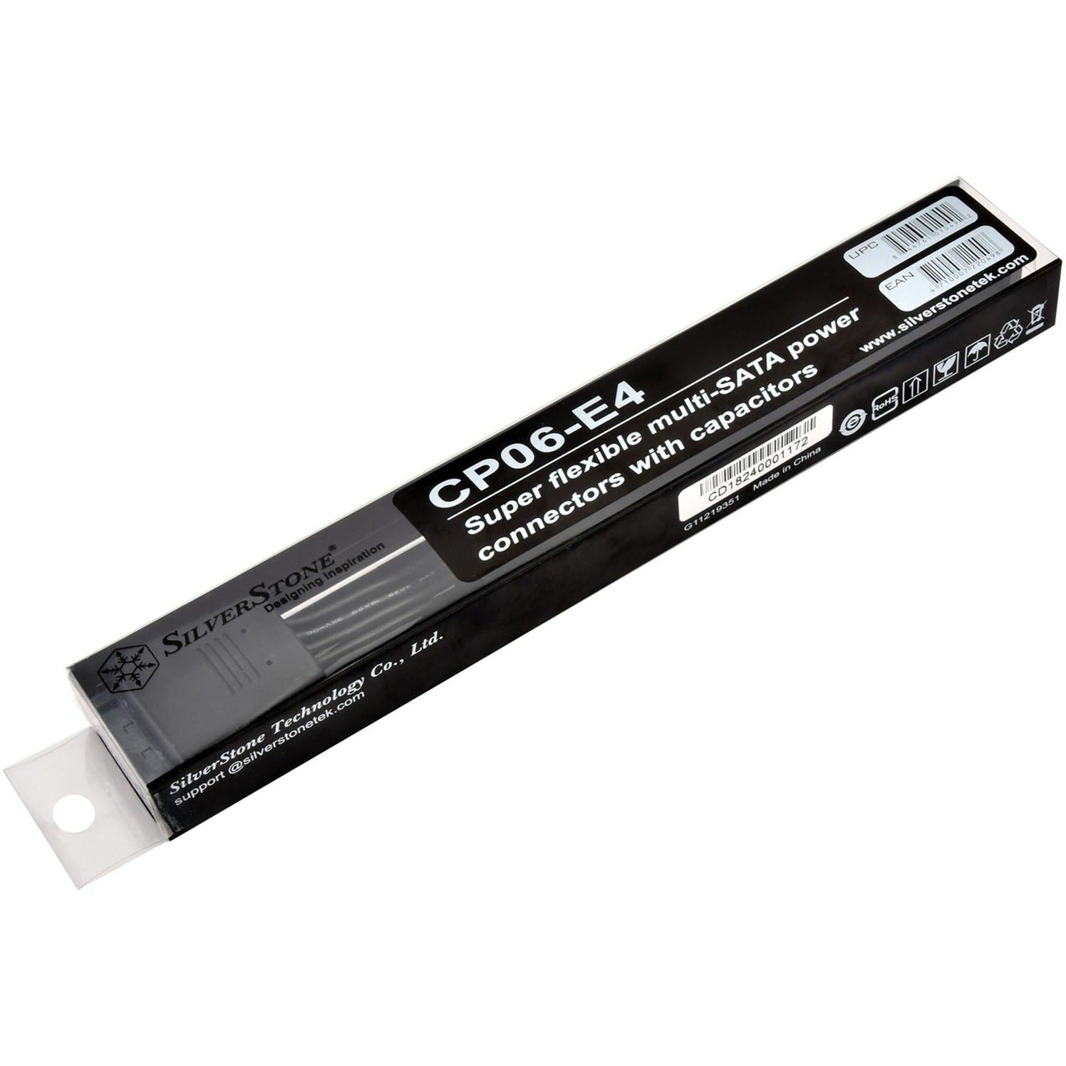 Silverstone SST-CP06-E4, 1x 15-polige SATA> 4x 15-polige Sata