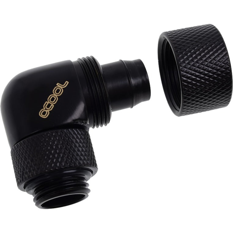 Alphacool Eiszapfen 13 10mm Klemmverschraubungsanschluss (schwarz, auf der Gewindeseite drehbar)