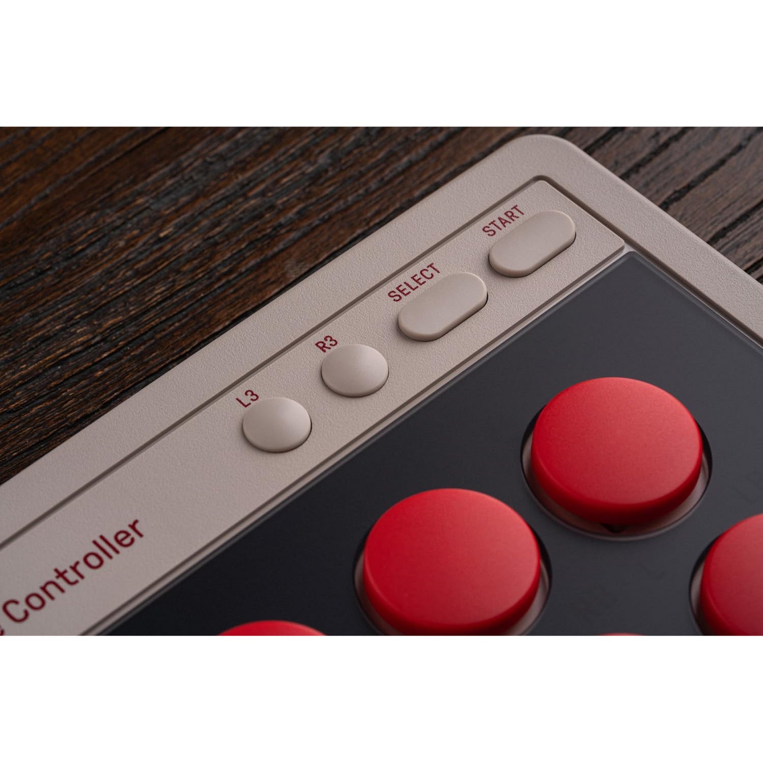 8bitdo Arcade-Controller (grau rot, 2,4 GHz Bluetooth USB, Nintendo Switch, PC)