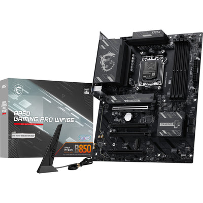 MSI B850 Gaming Pro WiFi 6E Sockel AM5 Motherboard (Schwarz, RAID, 2,5 GB-LAN, WiFi 6E, BT, Sound, ATX)