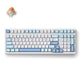 Mchose G98 Pro Blue Flame Orange Wireless Tri-Mode Custom Mechanical Gaming-Tastatur (Weißblau, US-Layout, TTC Flame Orange, 98 %, RGB, Hot Swap, Double-Shot PBT, kabelloses Bluetooth USB-C)
