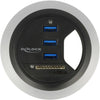 Delock In-Desk Hub 3 Port USB 3.0 + 2 Slot SD-Kartenleser